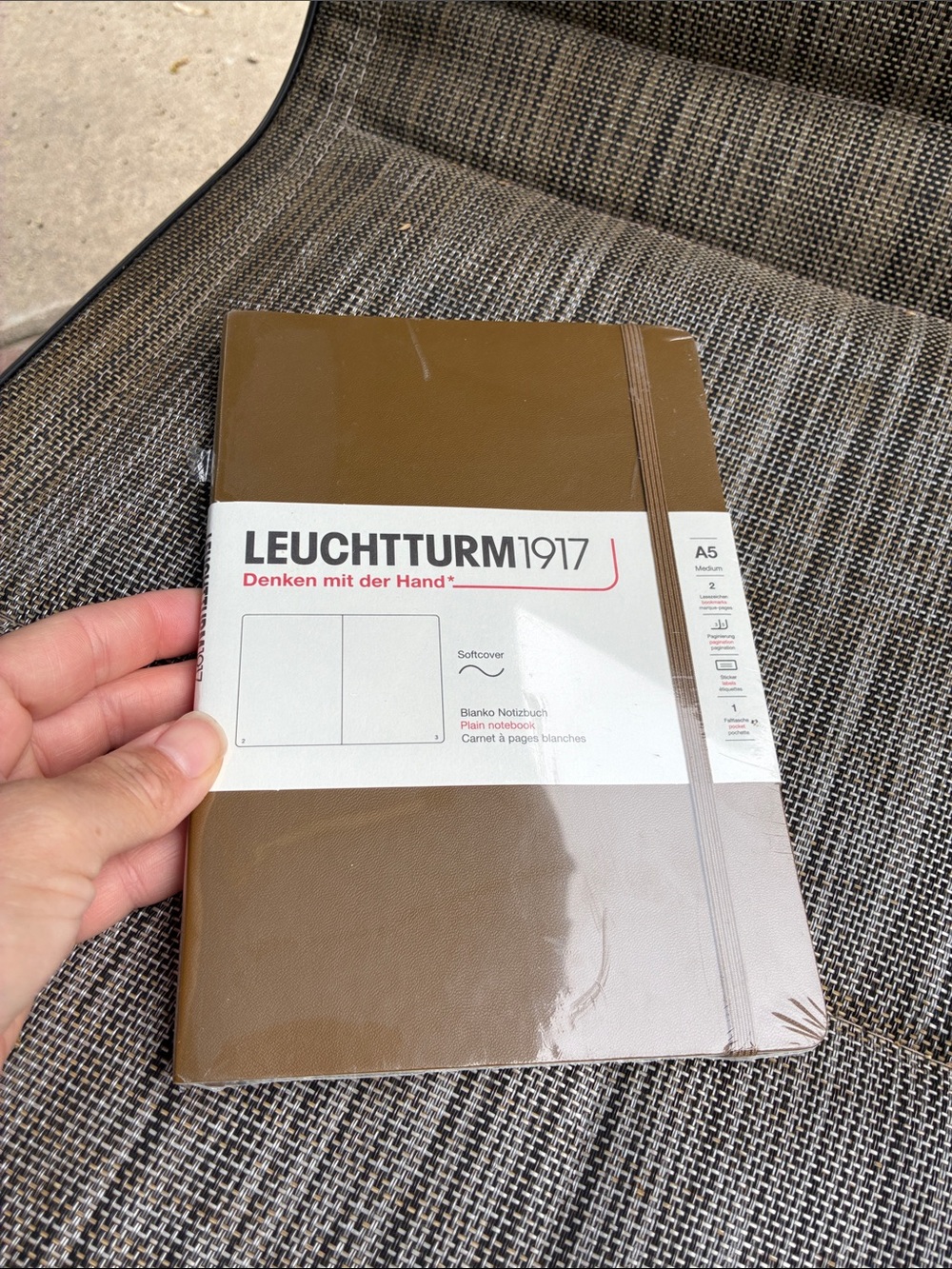 Leuchtturm1917 A5 Medium Softcover Plain Notebook Spice Brown